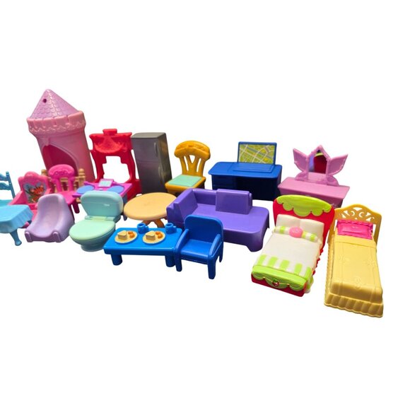 Large Lot Doll House Furniture Bundle - Picture 4 of 9